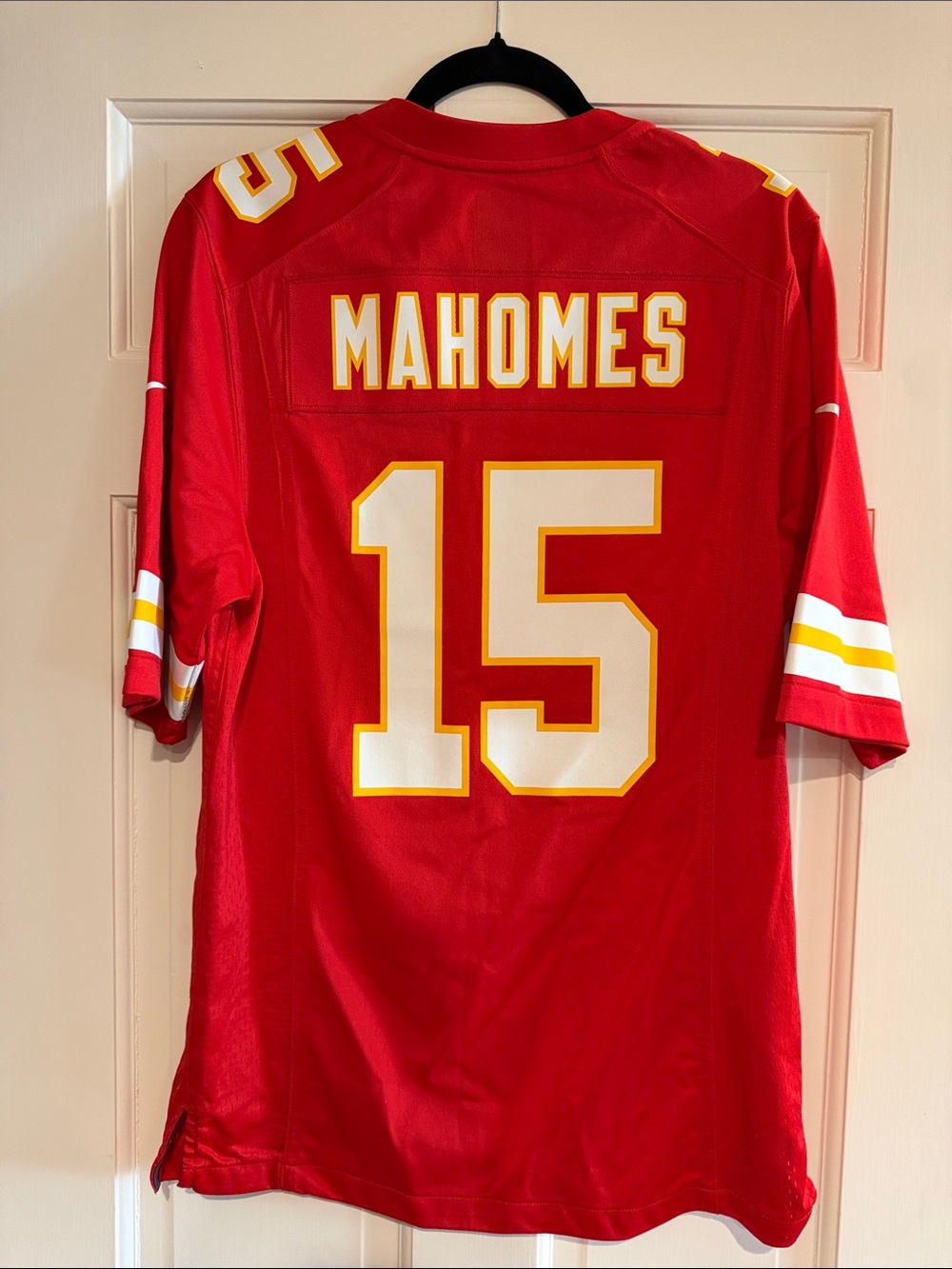 Nike Red Mahomes #15 Kansas City Football Jersey